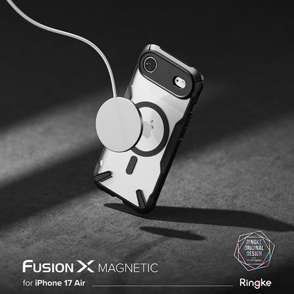 Husa MagSafe pentru Apple iPhone 17 Air, Ringke, Fusion X, Neagra