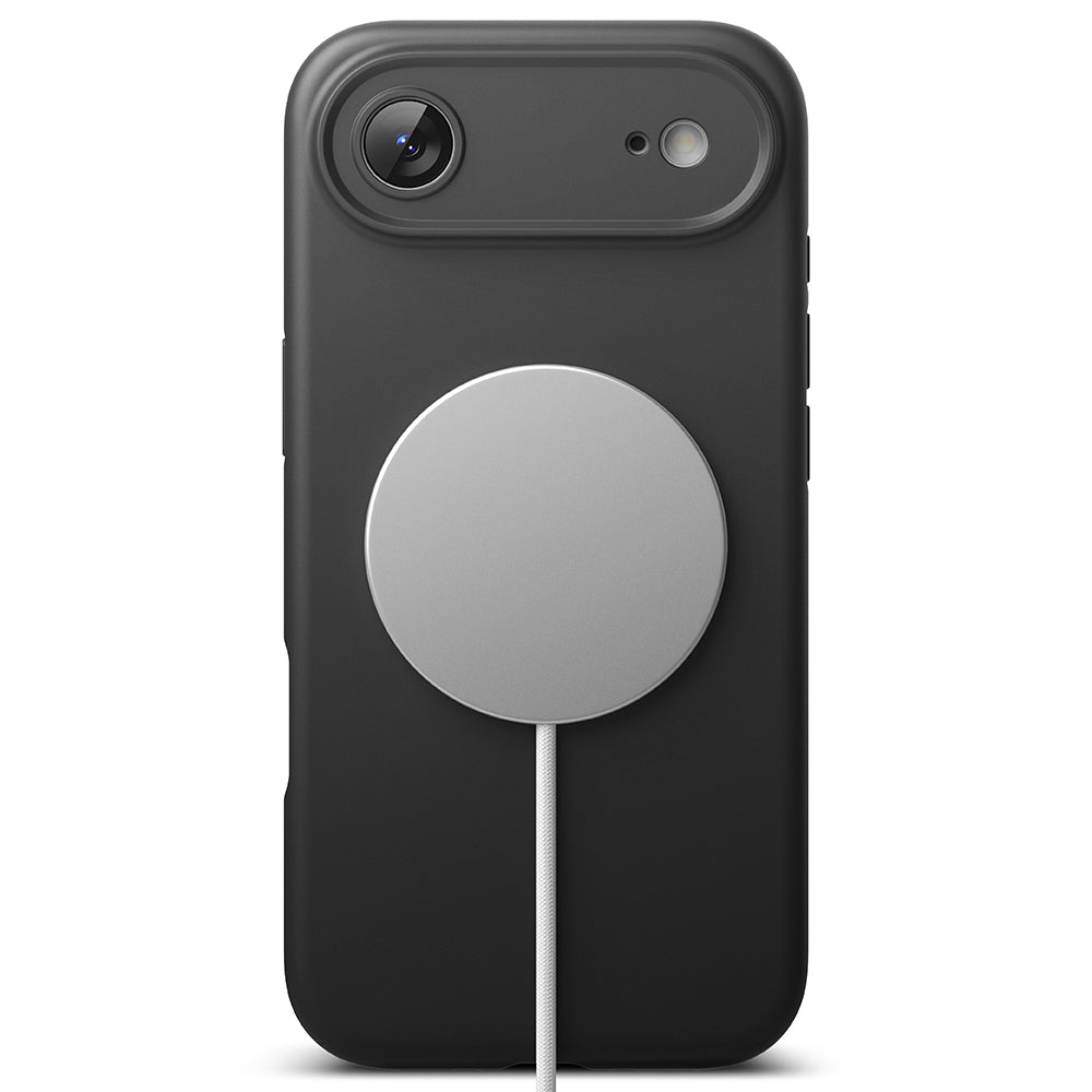 Husa MagSafe pentru Apple iPhone 17 Air, Ringke, Silicone, Neagra