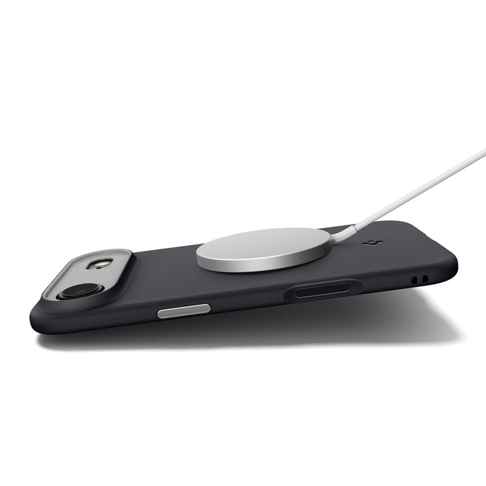 Husa MagSafe pentru Apple iPhone 17 Air, Spigen, Caseology Nano Pop, Neagra