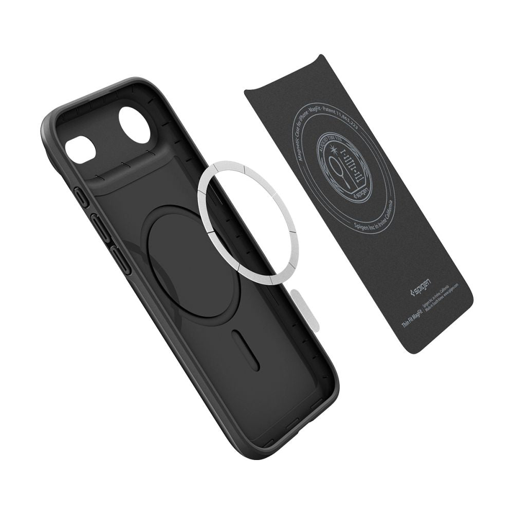 Husa MagSafe pentru Apple iPhone 17 Air, Spigen, Thin Fit, Neagra