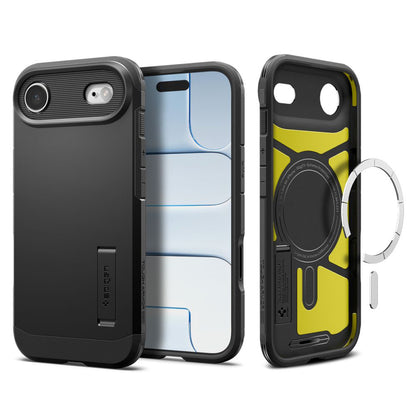 Husa MagSafe pentru Apple iPhone 17 Air, Spigen, Tough Armor T, Neagra