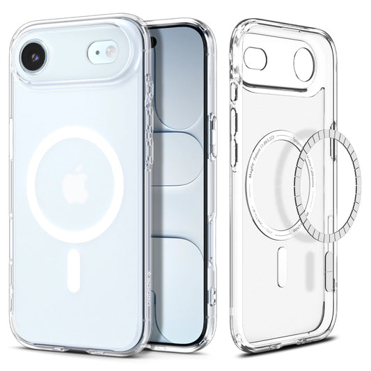 Husa MagSafe pentru Apple iPhone 17 Air, Spigen, Ultra Hybrid, Alba Satinata
