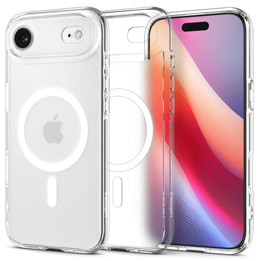 Husa MagSafe pentru Apple iPhone 17 Air, Spigen, Ultra Hybrid, Alba Satinata