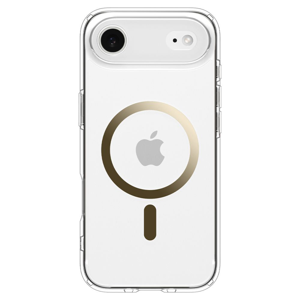 Husa MagSafe pentru Apple iPhone 17 Air, Spigen, Ultra Hybrid, Aurie Transparenta