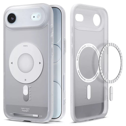 Husa MagSafe pentru Apple iPhone 17 Air, Spigen, Ultra Hybrid Classic, Argintie