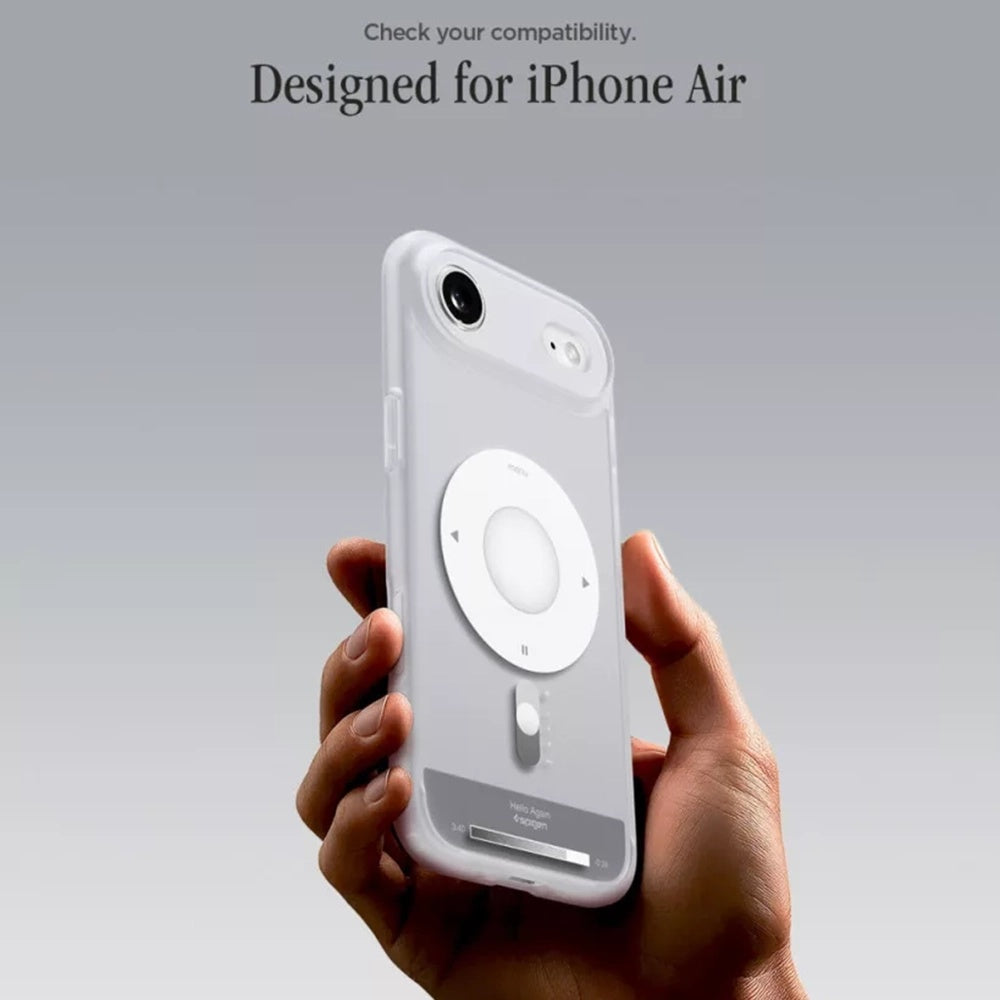 Husa MagSafe pentru Apple iPhone 17 Air, Spigen, Ultra Hybrid Classic, Argintie