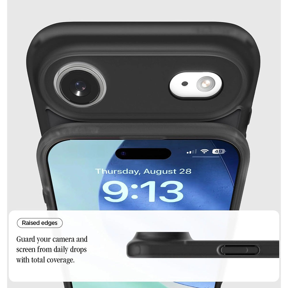 Husa MagSafe pentru Apple iPhone 17 Air, Spigen, Ultra Hybrid Classic, Neagra