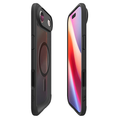 Husa MagSafe pentru Apple iPhone 17 Air, Spigen, Ultra Hybrid, Neagra Satinata