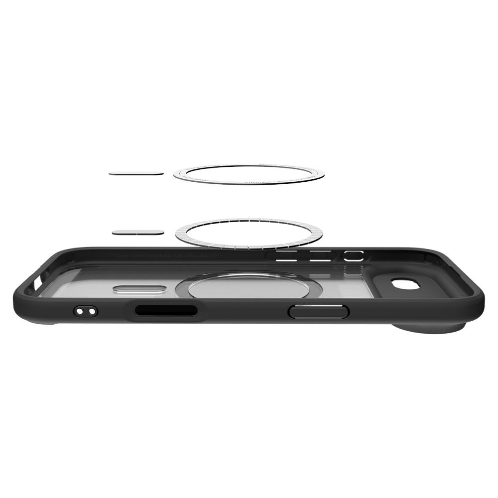 Husa MagSafe pentru Apple iPhone 17 Air, Spigen, Ultra Hybrid, Neagra Satinata