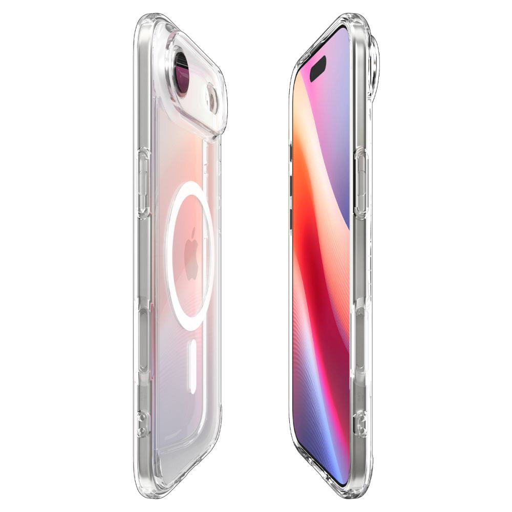 Husa MagSafe pentru Apple iPhone 17 Air, Spigen, Ultra Hybrid, Alba