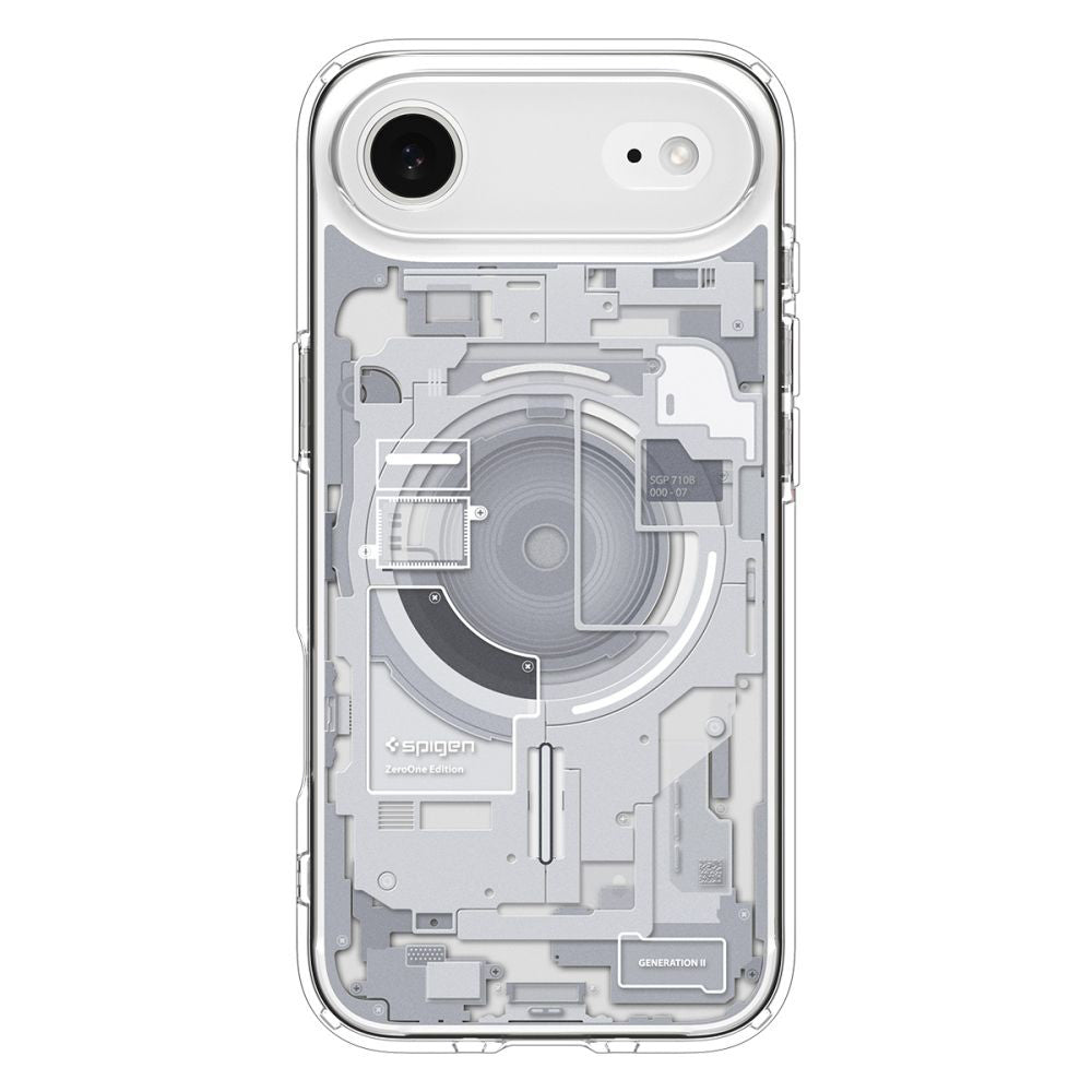 Husa MagSafe pentru Apple iPhone 17 Air, Spigen, Ultra Hybrid Zero One, Alba
