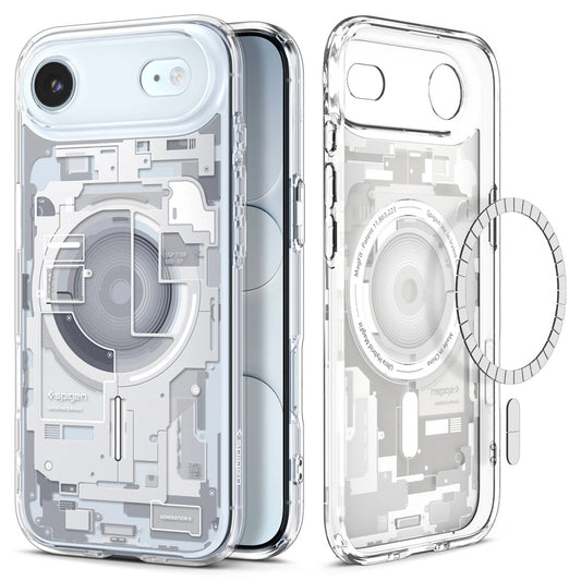 Husa MagSafe pentru Apple iPhone 17 Air, Spigen, Ultra Hybrid Zero One, Alba