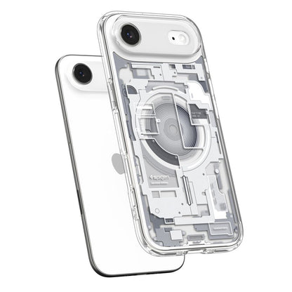 Husa MagSafe pentru Apple iPhone 17 Air, Spigen, Ultra Hybrid Zero One, Alba