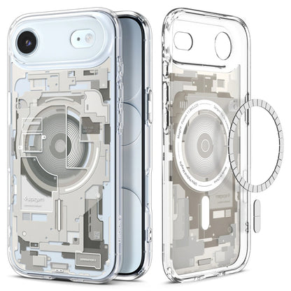 Husa MagSafe pentru Apple iPhone 17 Air, Spigen, Ultra Hybrid Zero One, Bej