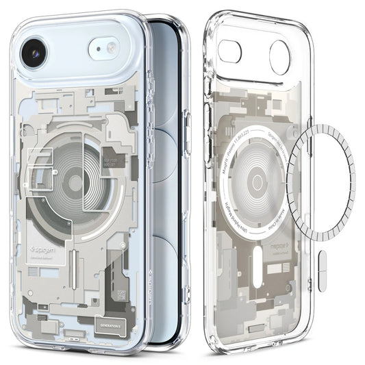 Husa MagSafe pentru Apple iPhone 17 Air, Spigen, Ultra Hybrid Zero One, Bej
