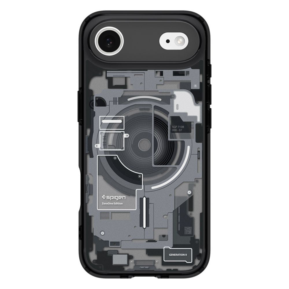 Husa MagSafe pentru Apple iPhone 17 Air, Spigen, Ultra Hybrid Zero One, Neagra