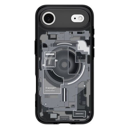 Husa MagSafe pentru Apple iPhone 17 Air, Spigen, Ultra Hybrid Zero One, Neagra