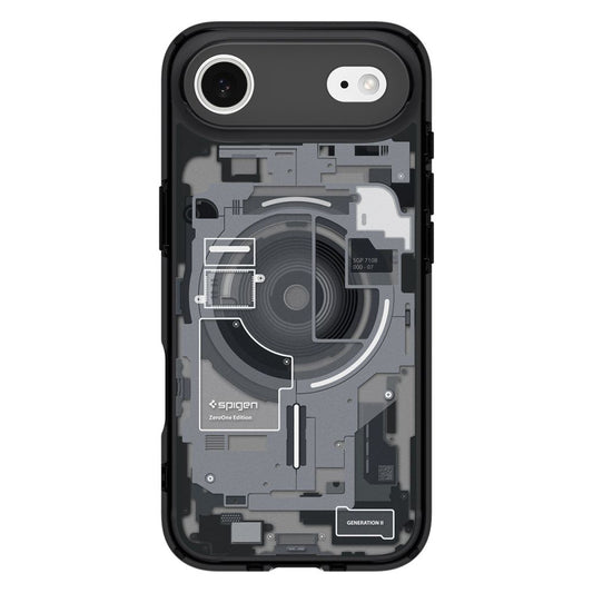 Husa MagSafe pentru Apple iPhone 17 Air, Spigen, Ultra Hybrid Zero One, Neagra