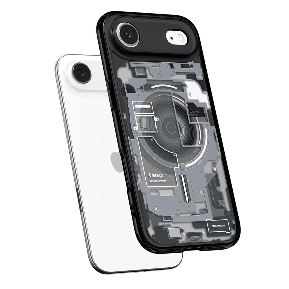 Husa MagSafe pentru Apple iPhone 17 Air, Spigen, Ultra Hybrid Zero One, Neagra