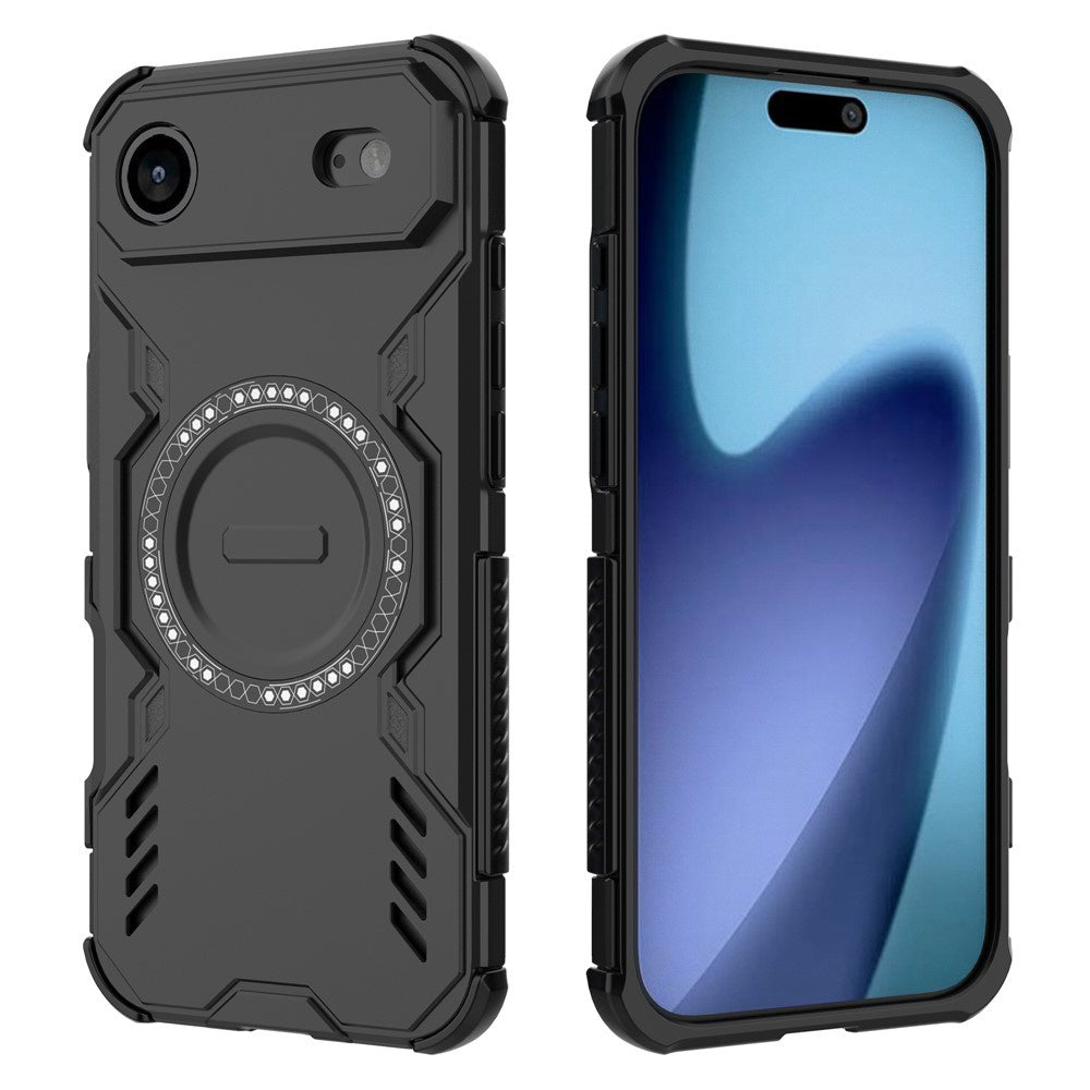 Husa MagSafe pentru Apple iPhone 17 Air, Techsuit, ArmorMag, Neagra