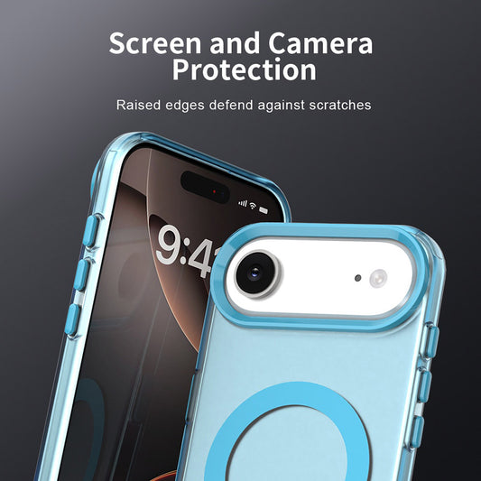 Husa MagSafe pentru Apple iPhone 17 Air, Techsuit, CandyCase, Albastra