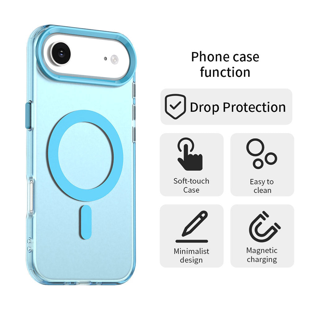 Husa MagSafe pentru Apple iPhone 17 Air, Techsuit, CandyCase, Albastra