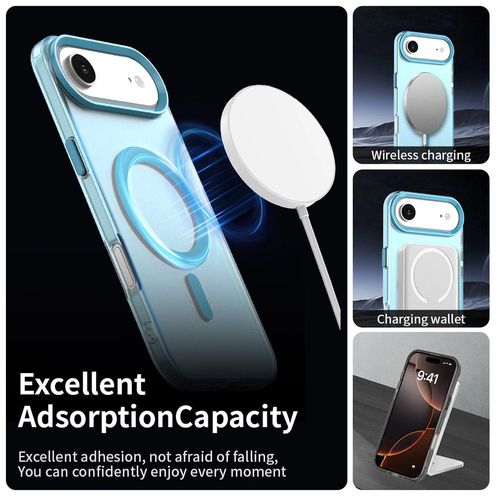 Husa MagSafe pentru Apple iPhone 17 Air, Techsuit, CandyCase, Albastra