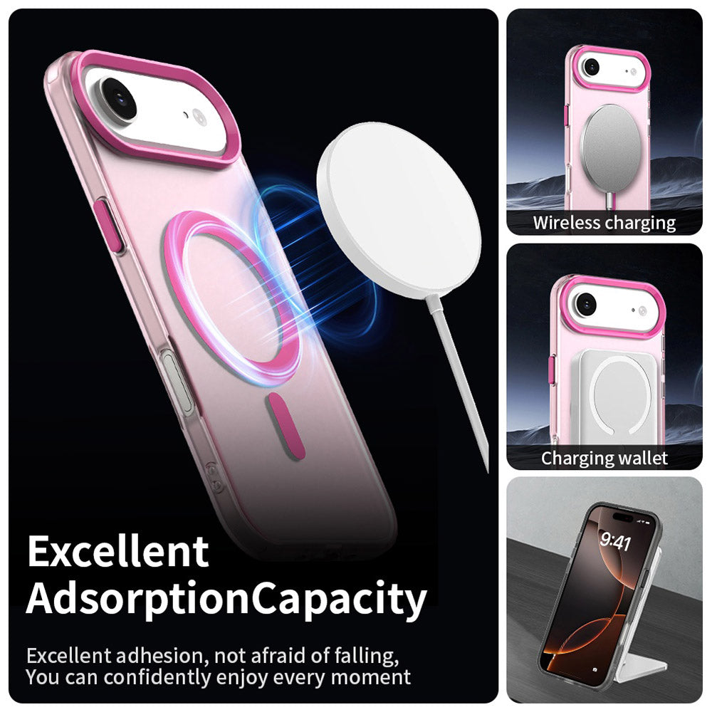 Husa MagSafe pentru Apple iPhone 17 Air, Techsuit, CandyCase, Roz