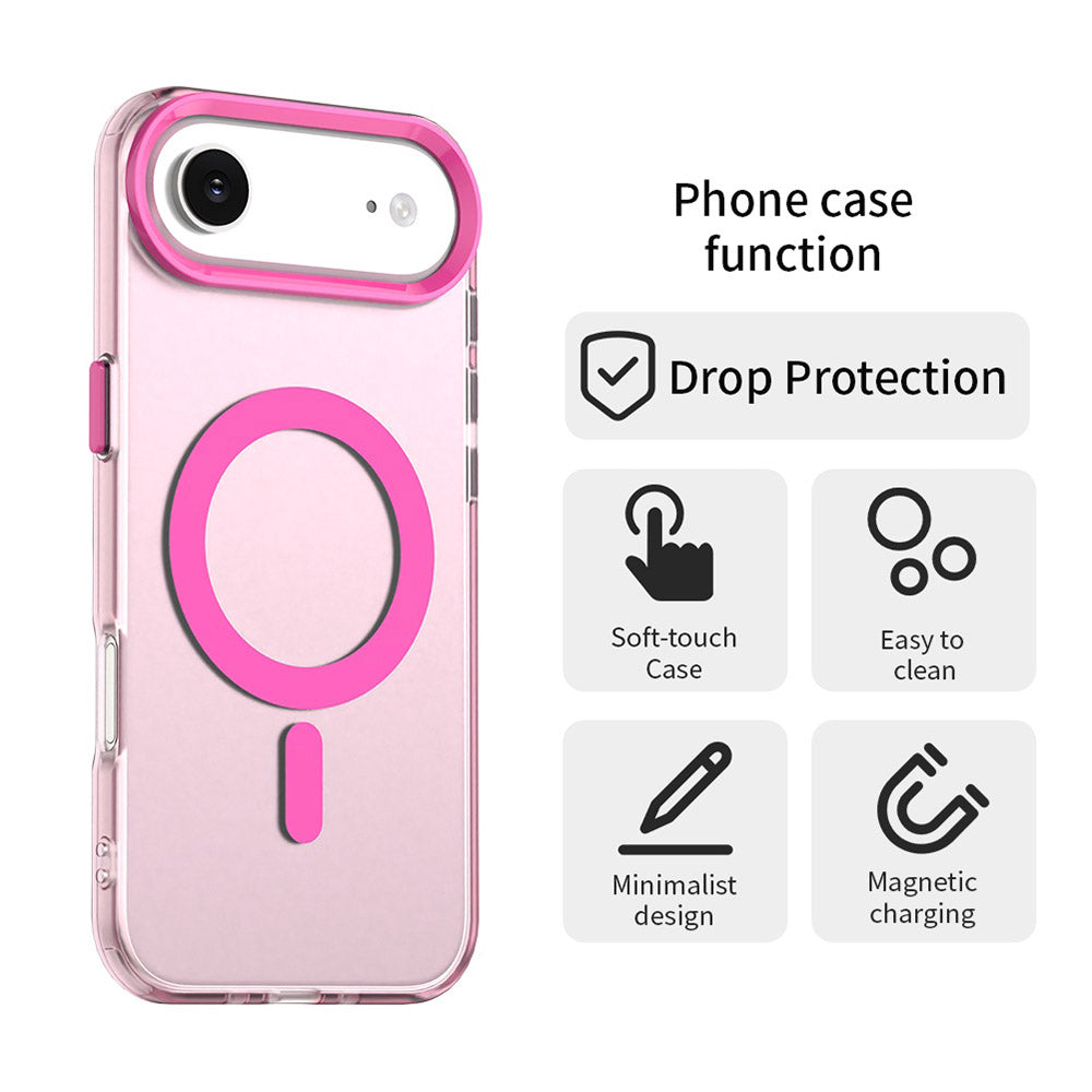 Husa MagSafe pentru Apple iPhone 17 Air, Techsuit, CandyCase, Roz
