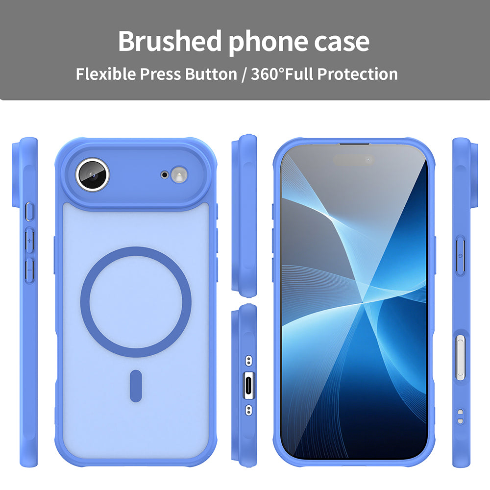 Husa MagSafe pentru Apple iPhone 17 Air, Techsuit, HaloFrost II, Albastra