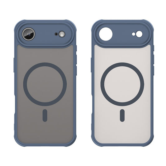 Husa MagSafe pentru Apple iPhone 17 Air, Techsuit, HaloFrost II, Bleumarin