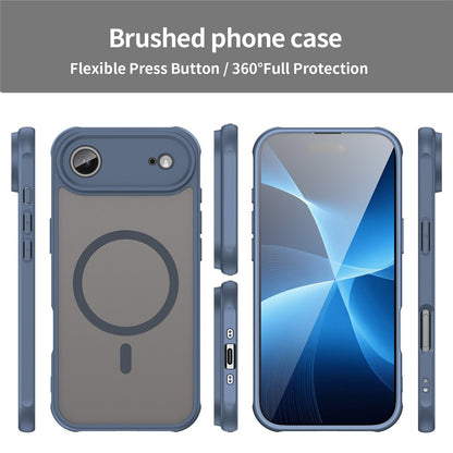 Husa MagSafe pentru Apple iPhone 17 Air, Techsuit, HaloFrost II, Bleumarin