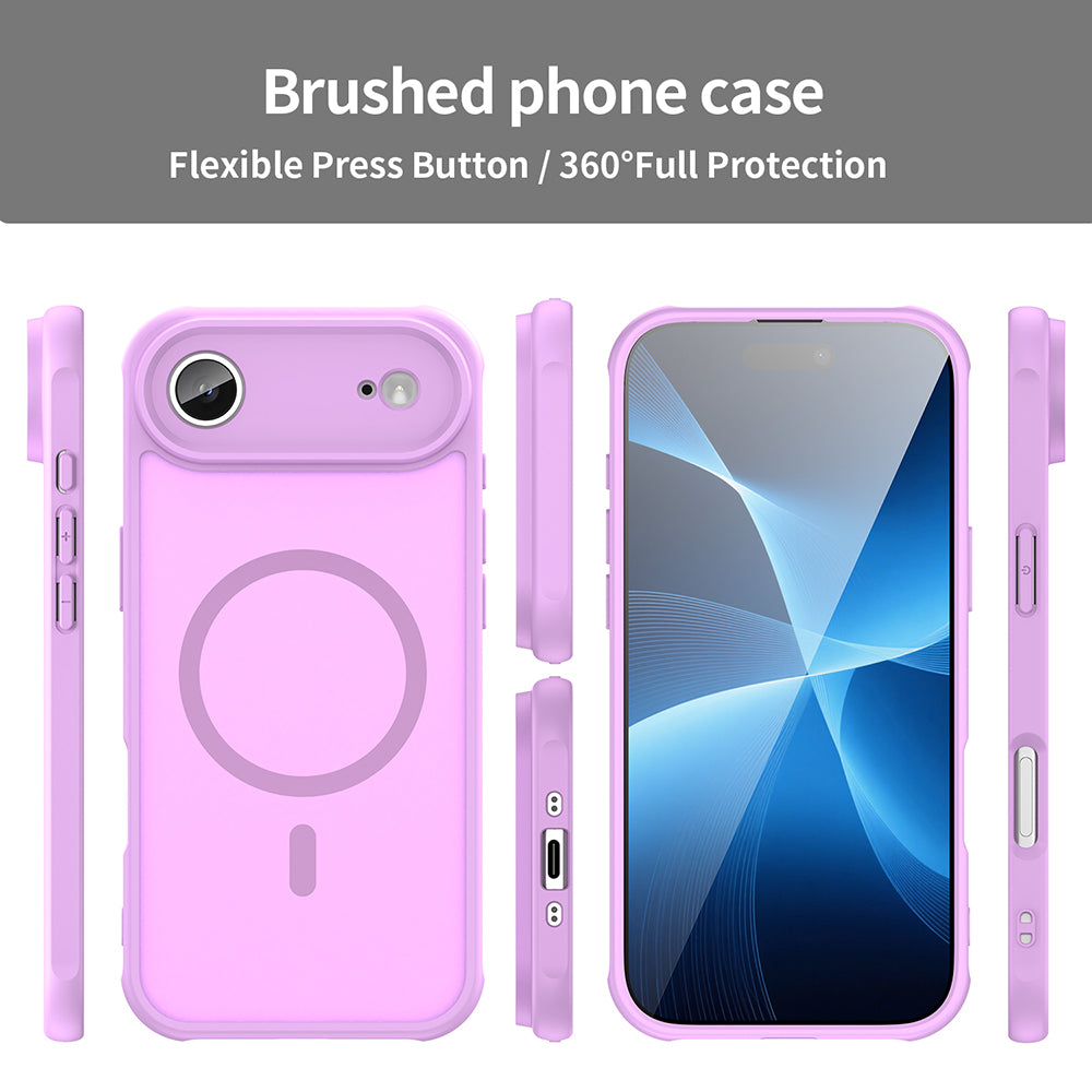 Husa MagSafe pentru Apple iPhone 17 Air, Techsuit, HaloFrost II, Roz
