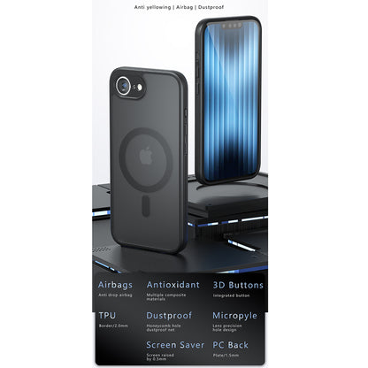 Husa MagSafe pentru Apple iPhone 17 Air, Techsuit, PureFrost, Neagra