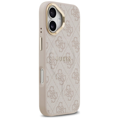 Husa MagSafe pentru Apple iPhone 17, Guess, 4G Classic, Roz