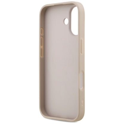 Husa MagSafe pentru Apple iPhone 17, Guess, 4G Ring Classic Logo, Roz
