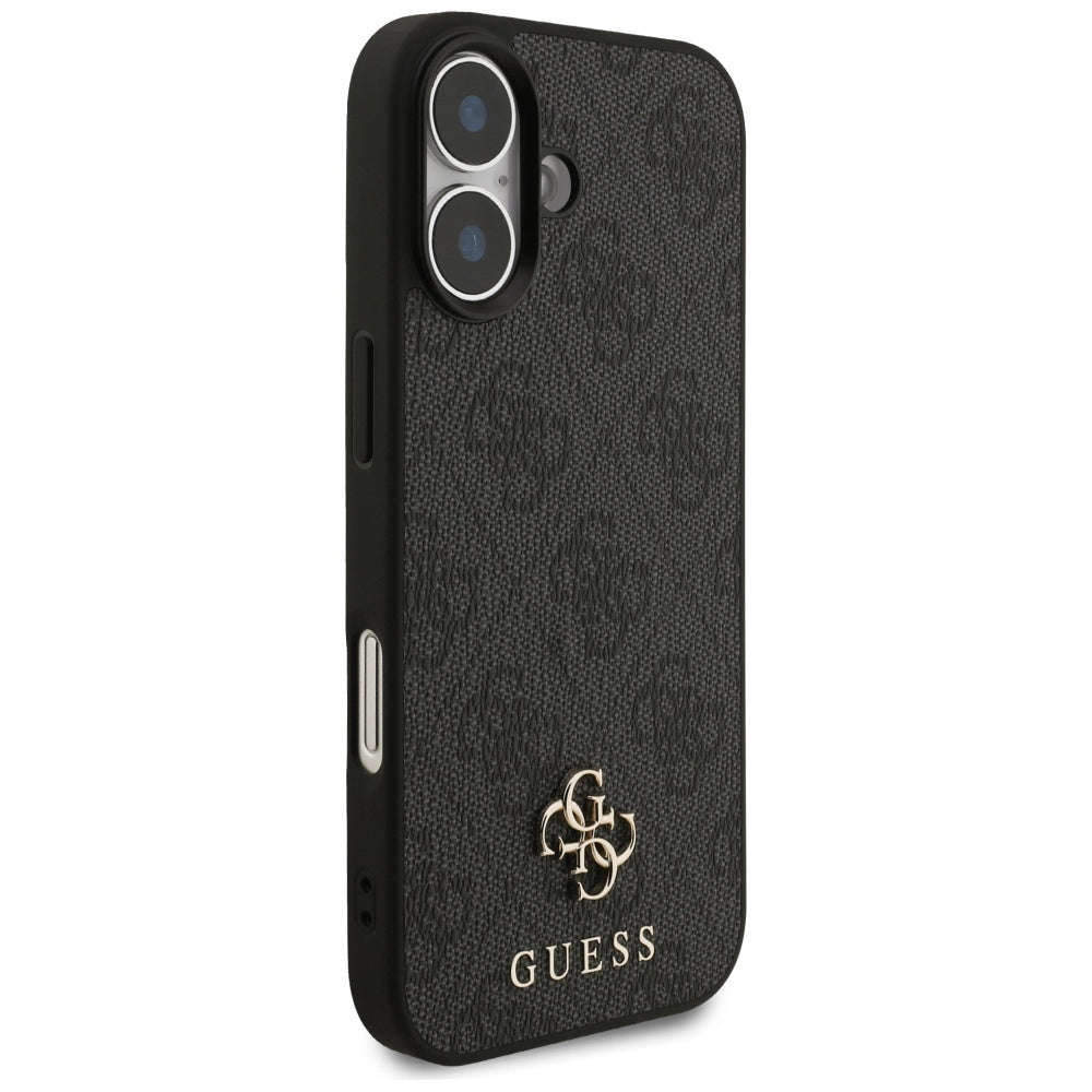 Husa MagSafe pentru Apple iPhone 17, Guess, 4G Small and Classic Logo, Neagra