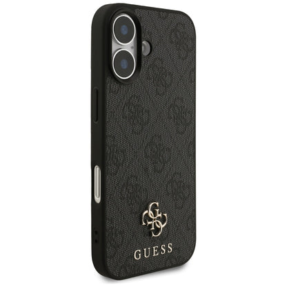 Husa MagSafe pentru Apple iPhone 17, Guess, 4G Small and Classic Logo, Neagra
