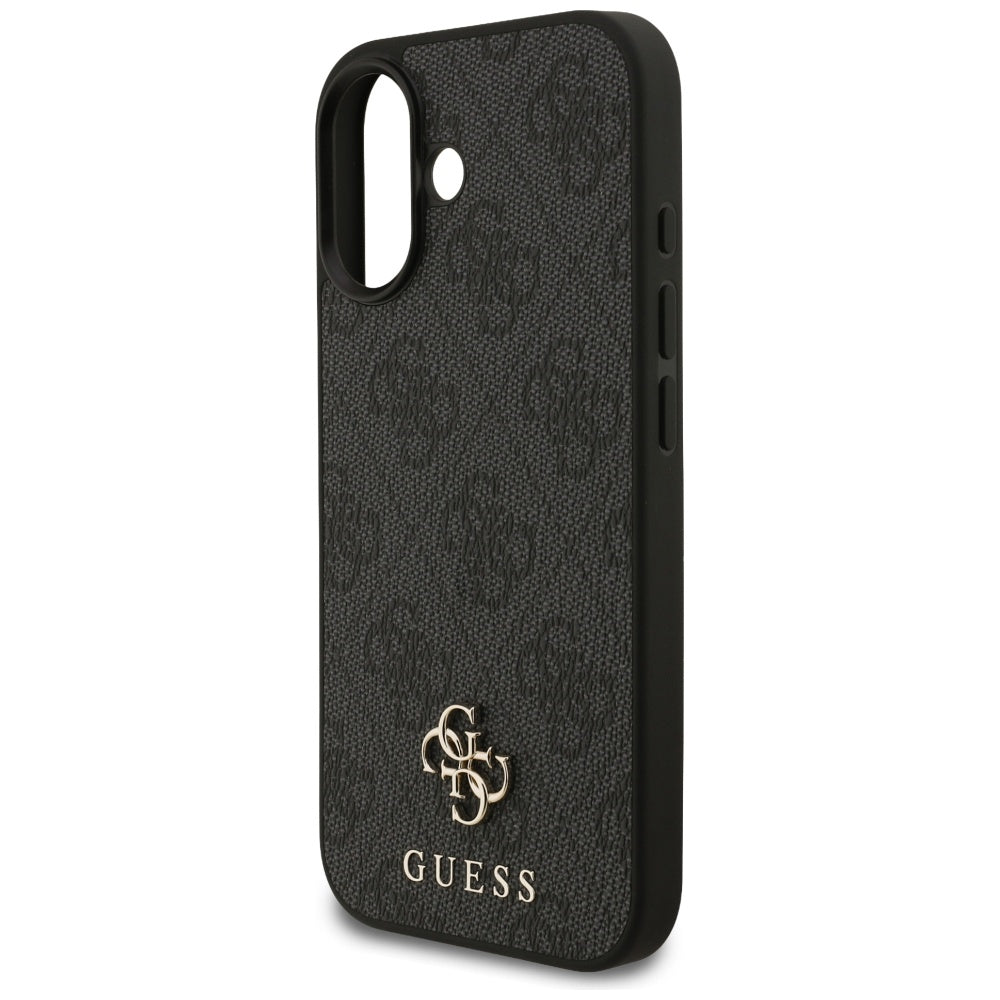 Husa MagSafe pentru Apple iPhone 17, Guess, 4G Small and Classic Logo, Neagra