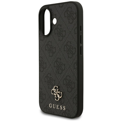 Husa MagSafe pentru Apple iPhone 17, Guess, 4G Small and Classic Logo, Neagra