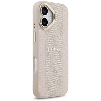 Husa MagSafe pentru Apple iPhone 17, Guess, 4G Stripe, Roz