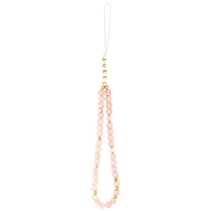 Husa MagSafe pentru Apple iPhone 17, Guess, IML Flowers Allover Electroplated with Pearl Strap, Neagra