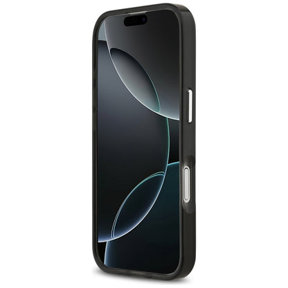 Husa MagSafe pentru Apple iPhone 17, Karl Lagerfeld, IML Aquarelle Logo Karl & Choupette, Neagra