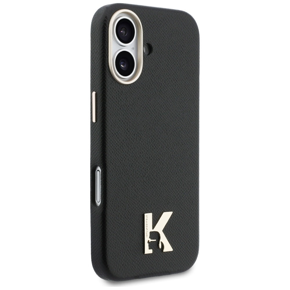 Husa MagSafe pentru Apple iPhone 17, Karl Lagerfeld, Karl Head Logo, Neagra