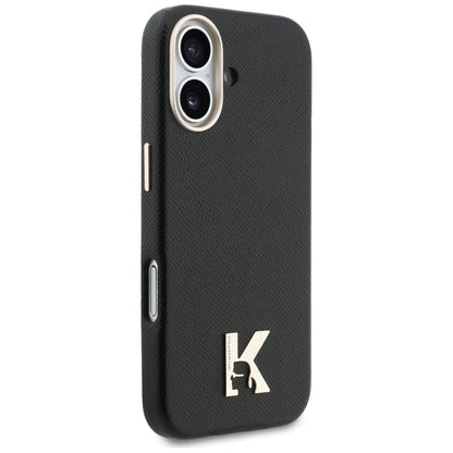 Husa MagSafe pentru Apple iPhone 17, Karl Lagerfeld, Karl Head Logo, Neagra