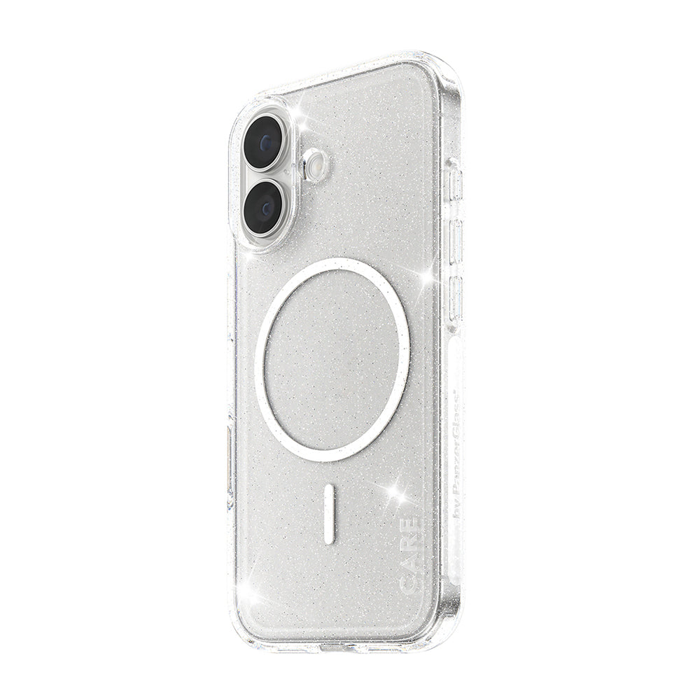 Husa MagSafe pentru Apple iPhone 17, PanzerGlass, Care Urban Explorer Star Lit, Transparenta Alba