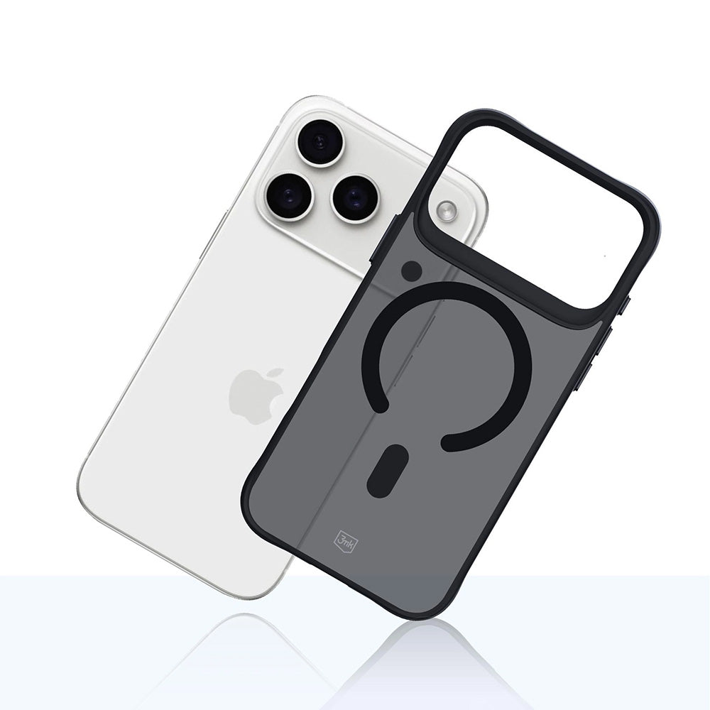 Husa MagSafe pentru Apple iPhone 17 Pro, 3MK, Smoke MagCase, Neagra