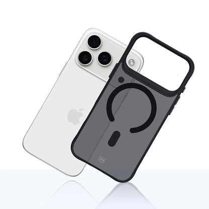 Husa MagSafe pentru Apple iPhone 17 Pro, 3MK, Smoke MagCase, Neagra