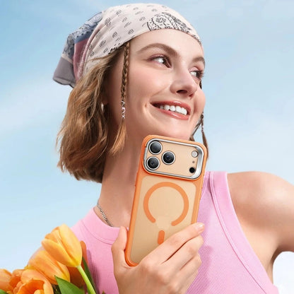 Husa MagSafe pentru Apple iPhone 17 Pro, ESR, Classic Hybrid Kickstand Slide, Portocalie Satinata