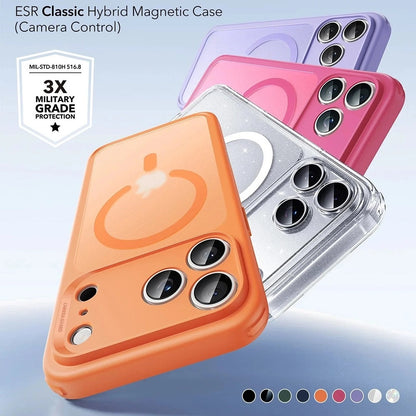 Husa MagSafe pentru Apple iPhone 17 Pro, ESR, Classic Hybrid, Portocalie Satinata